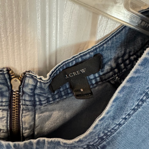 J. Crew Chambray drawstring waist dress - Picture 2 of 2